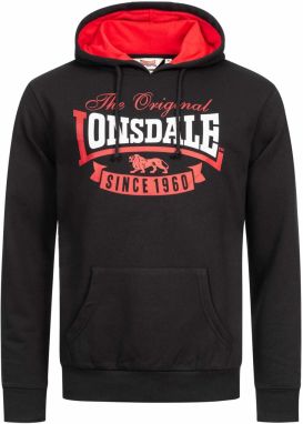 LONSDALE Mikina 'Stotfield'  ružová / čierna / biela