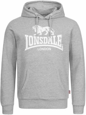 LONSDALE Mikina 'Fremington'  sivá / biela