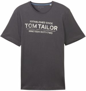 TOM TAILOR Tričko  tmavosivá / biela