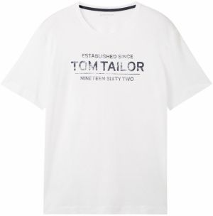 TOM TAILOR Tričko  čierna / biela