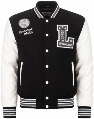 LONSDALE Prechodná bunda 'Waterstein'  sivá / čierna / biela