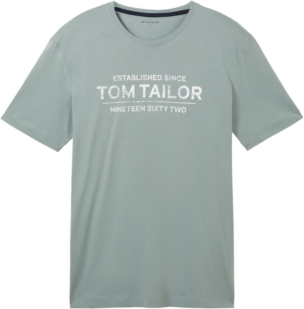 TOM TAILOR Tričko  mätová / biela