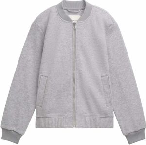 TOM TAILOR DENIM Prechodná bunda  sivá melírovaná