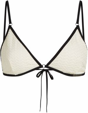 Karl Lagerfeld Bikinový top  krémová / čierna