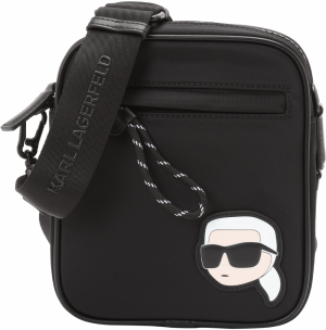 Karl Lagerfeld Taška cez rameno 'IKON'  telová / čierna / biela