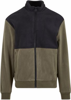 Urban Classics Flisová bunda  olivová / čierna
