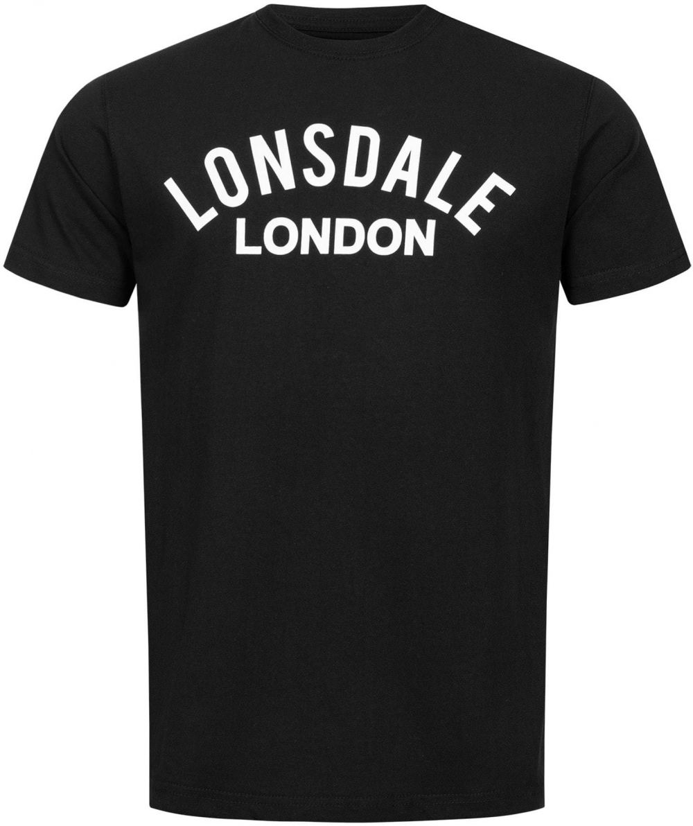 LONSDALE Tričko 'Bradfield'  čierna / biela