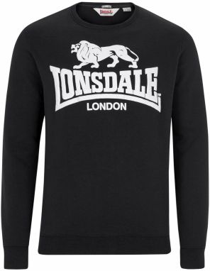 LONSDALE Mikina 'Go Sport'  čierna / biela