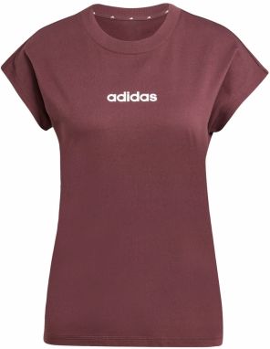 ADIDAS SPORTSWEAR Funkčné tričko 'Essentials'  burgundská / biela