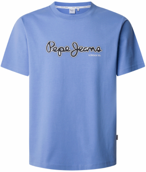 Pepe Jeans Tričko 'Dorian'  svetlomodrá / čierna / biela