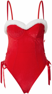 Hunkemöller Body 'Jovie'  červená / biela