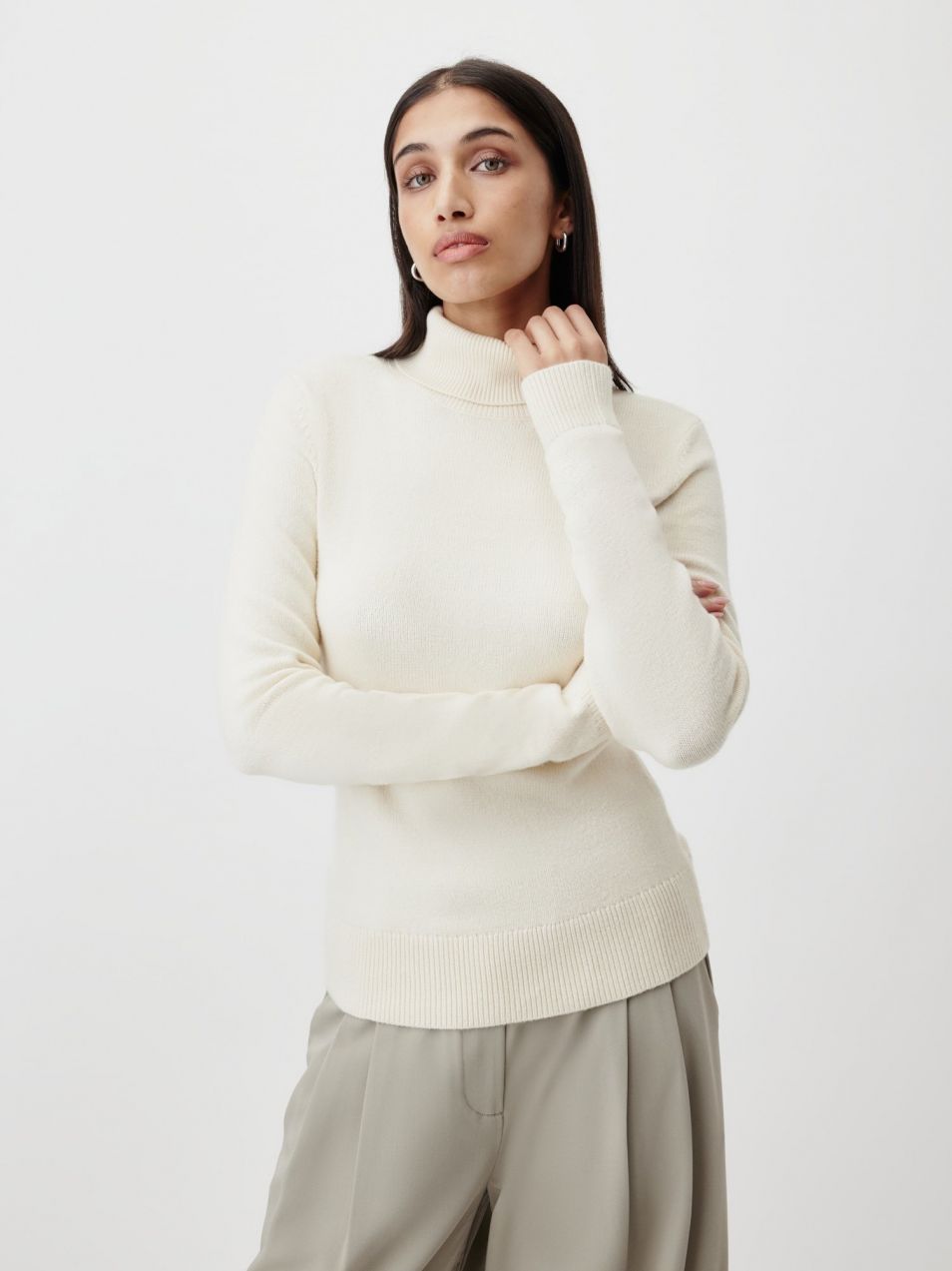LeGer by Lena Gercke Sveter 'Gioana'  šedobiela