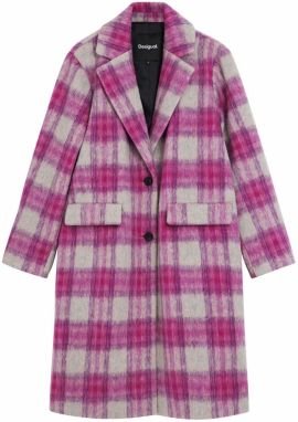 Desigual Prechodný kabát  fialová / ružová / rosé