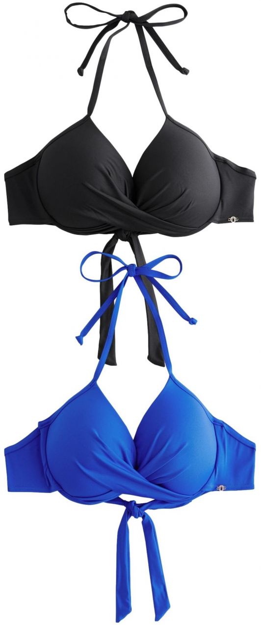 Next Bikinový top  modrá / čierna