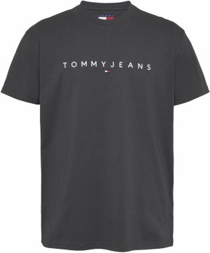 Tommy Jeans Tričko  grafitová / biela