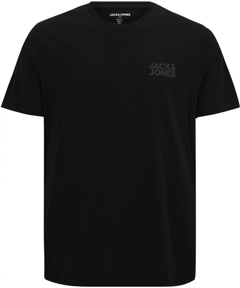 Jack & Jones Plus Tričko  sivá / čierna