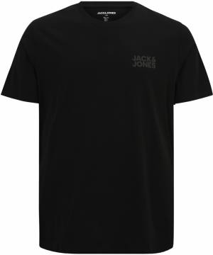Jack & Jones Plus Tričko  sivá / čierna