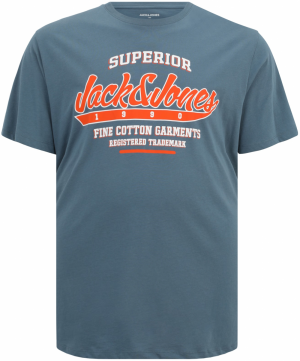 Jack & Jones Plus Tričko  zafírová / oranžová / biela
