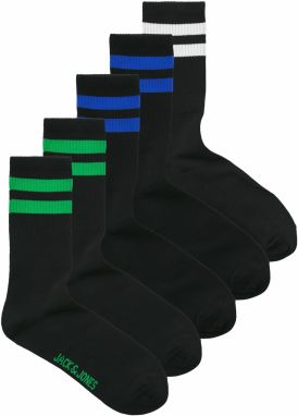 JACK & JONES Ponožky 'JACDehli'  modrá / zelená / čierna / biela