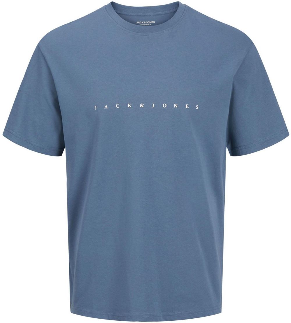 Jack & Jones Plus Tričko 'JJEStar'  modrozelená / biela
