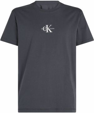 Calvin Klein Jeans Tričko  tmavosivá / biela