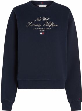 TOMMY HILFIGER Mikina  námornícka modrá / červená / biela