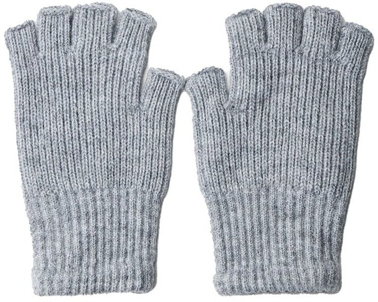 Bershka Rukavice bez prstov  svetlosivá