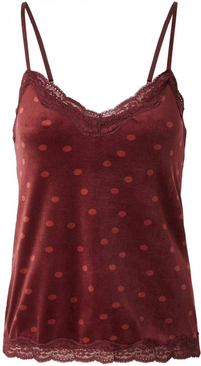 Hunkemöller Tričká na spanie 'Cami'  červená / tmavočervená