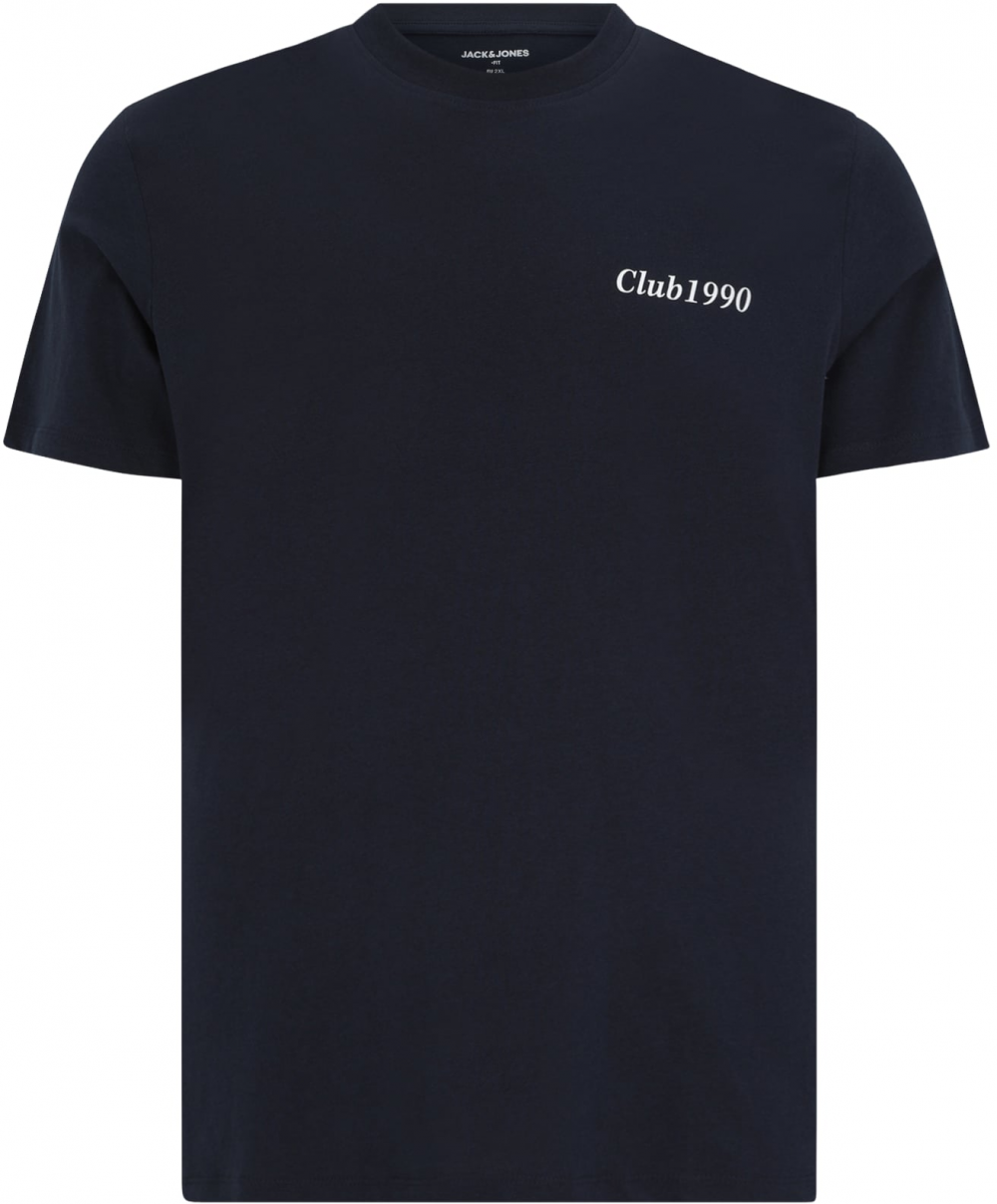 Jack & Jones Plus Tričko 'JJEBRADLEY'  námornícka modrá / malinová / biela