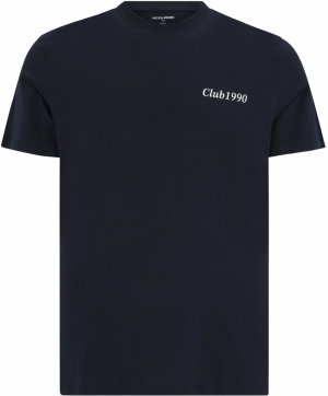 Jack & Jones Plus Tričko 'JJEBRADLEY'  námornícka modrá / malinová / biela