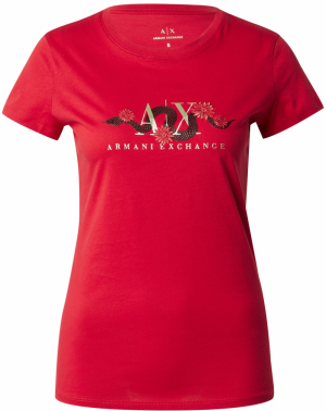 ARMANI EXCHANGE Tričko 'Chinese New Year'  tmelová / červená / čierna