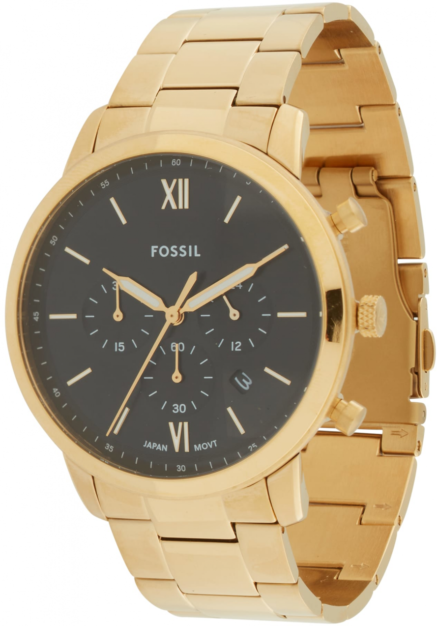 FOSSIL Analógové hodinky 'NEUTRA'  zlatá / čierna
