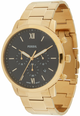 FOSSIL Analógové hodinky 'NEUTRA'  zlatá / čierna