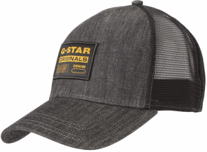 G-STAR Čiapka  tmavožltá / sivý denim / čierna