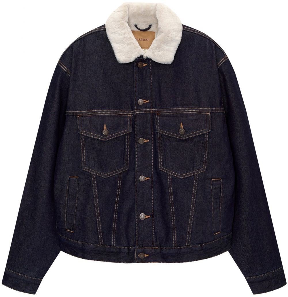 Pull&Bear Prechodná bunda  tmavomodrá