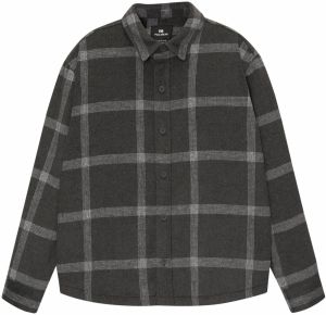 Pull&Bear Košeľa  čierna / biela