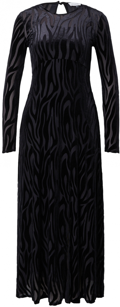 Closet London Večerné šaty  čierna / čierna melírovaná