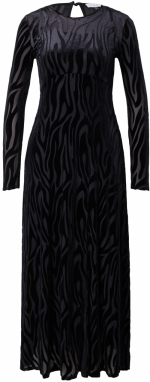 Closet London Večerné šaty  čierna / čierna melírovaná