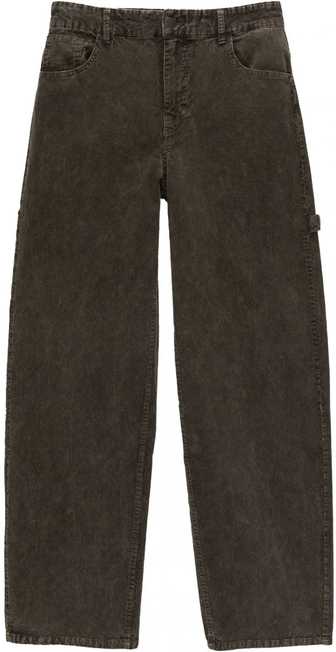 Pull&Bear Nohavice  tmavozelená