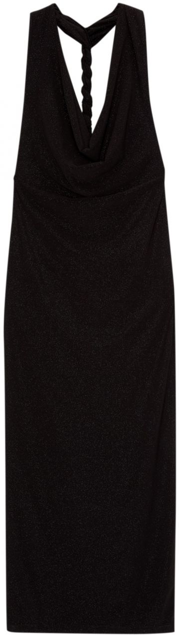 Pull&Bear Šaty  čierna melírovaná
