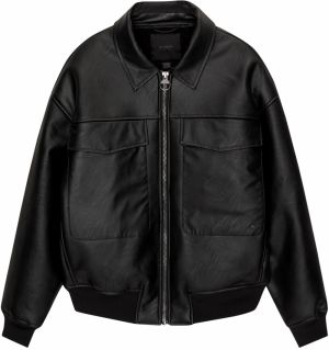 Pull&Bear Prechodná bunda  čierna