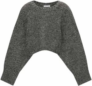 Pull&Bear Sveter  čierna melírovaná