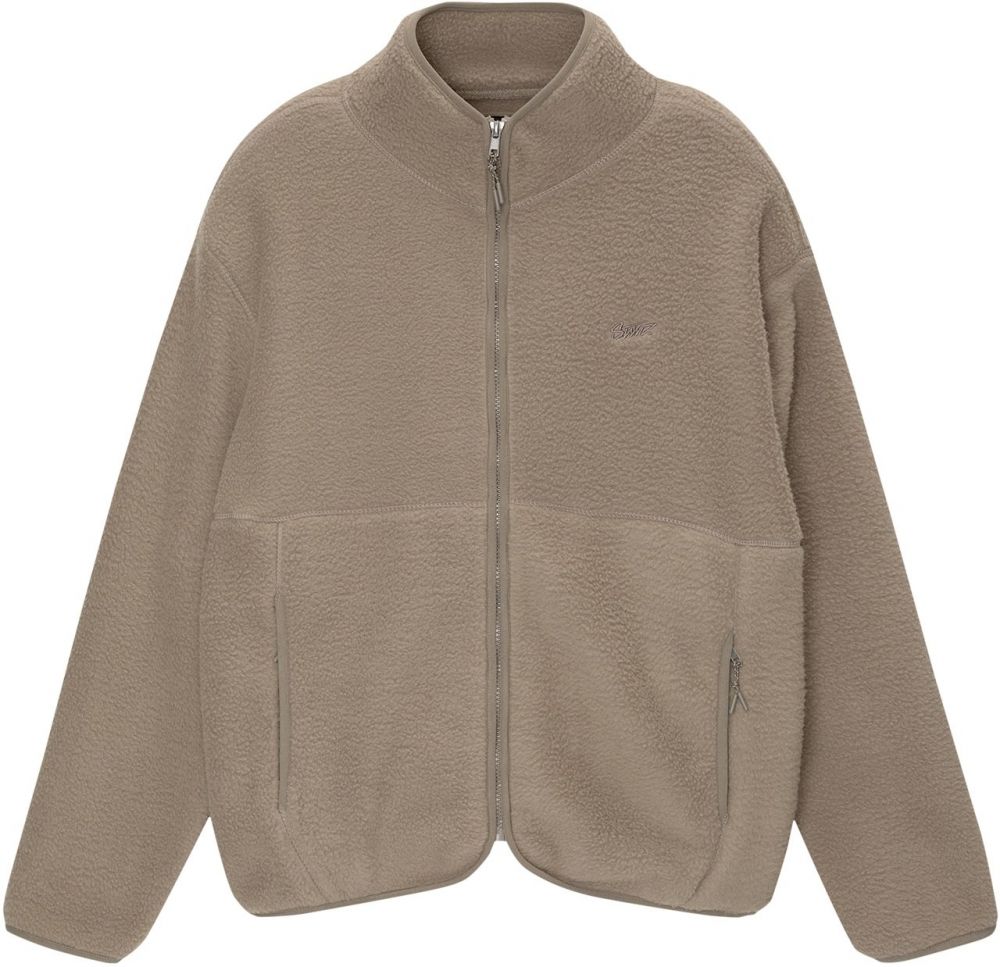 Pull&Bear Flisová bunda  tmavošedá