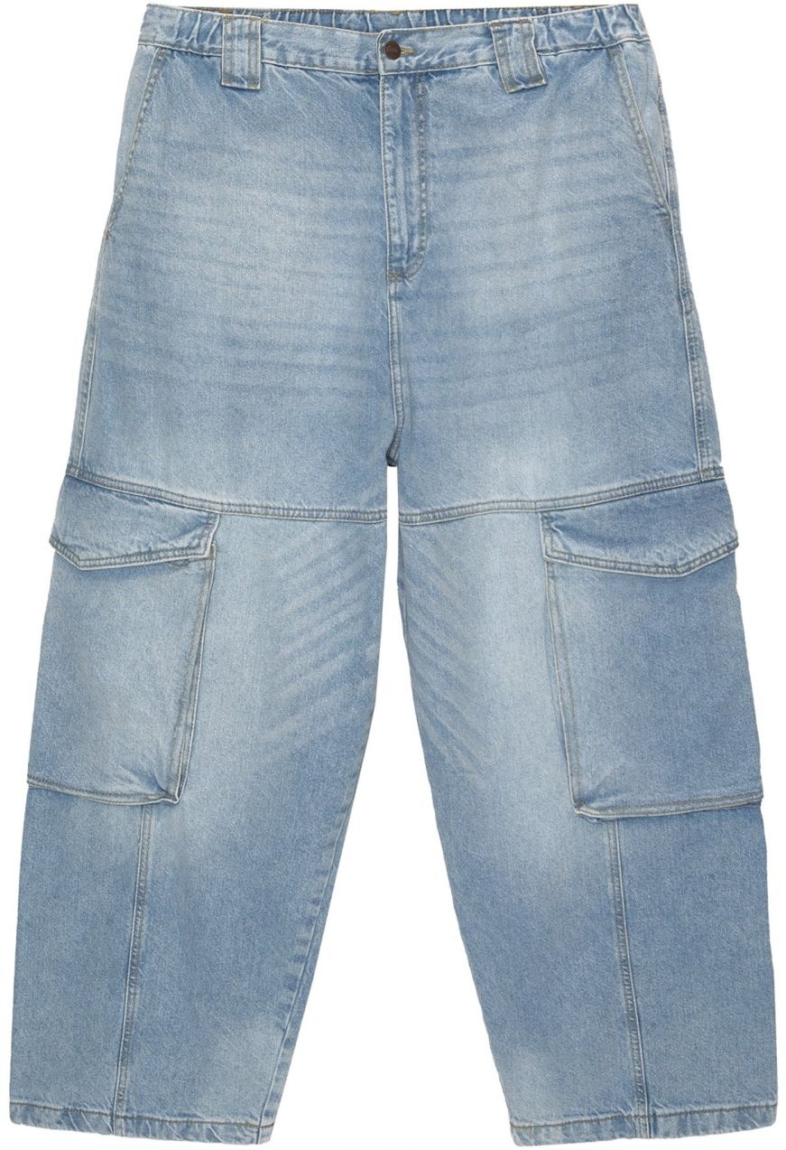 Pull&Bear Rifľové kapsáče  modrá denim