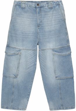 Pull&Bear Rifľové kapsáče  modrá denim