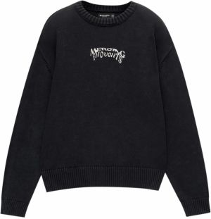 Pull&Bear Sveter  čierna / biela