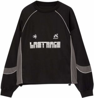 Pull&Bear Mikina  čierna / biela