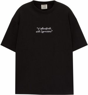 Pull&Bear Tričko  zelená / oranžová / čierna / biela