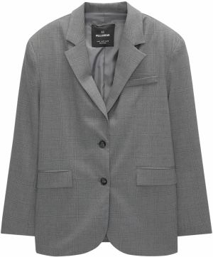 Pull&Bear Blejzer  sivá / tmavosivá