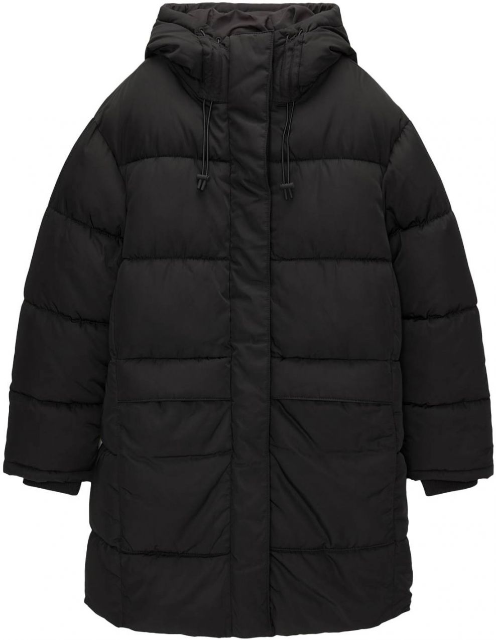 Pull&Bear Zimný kabát  čierna